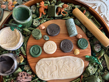 Load image into Gallery viewer, Dinosaur-Themed 2-in-1 Cube with Roller – A Twist on Classic Dough Play - by inniko