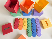 Load image into Gallery viewer, Eco-Friendly Learning Box with Slotted Lid 3D-printed