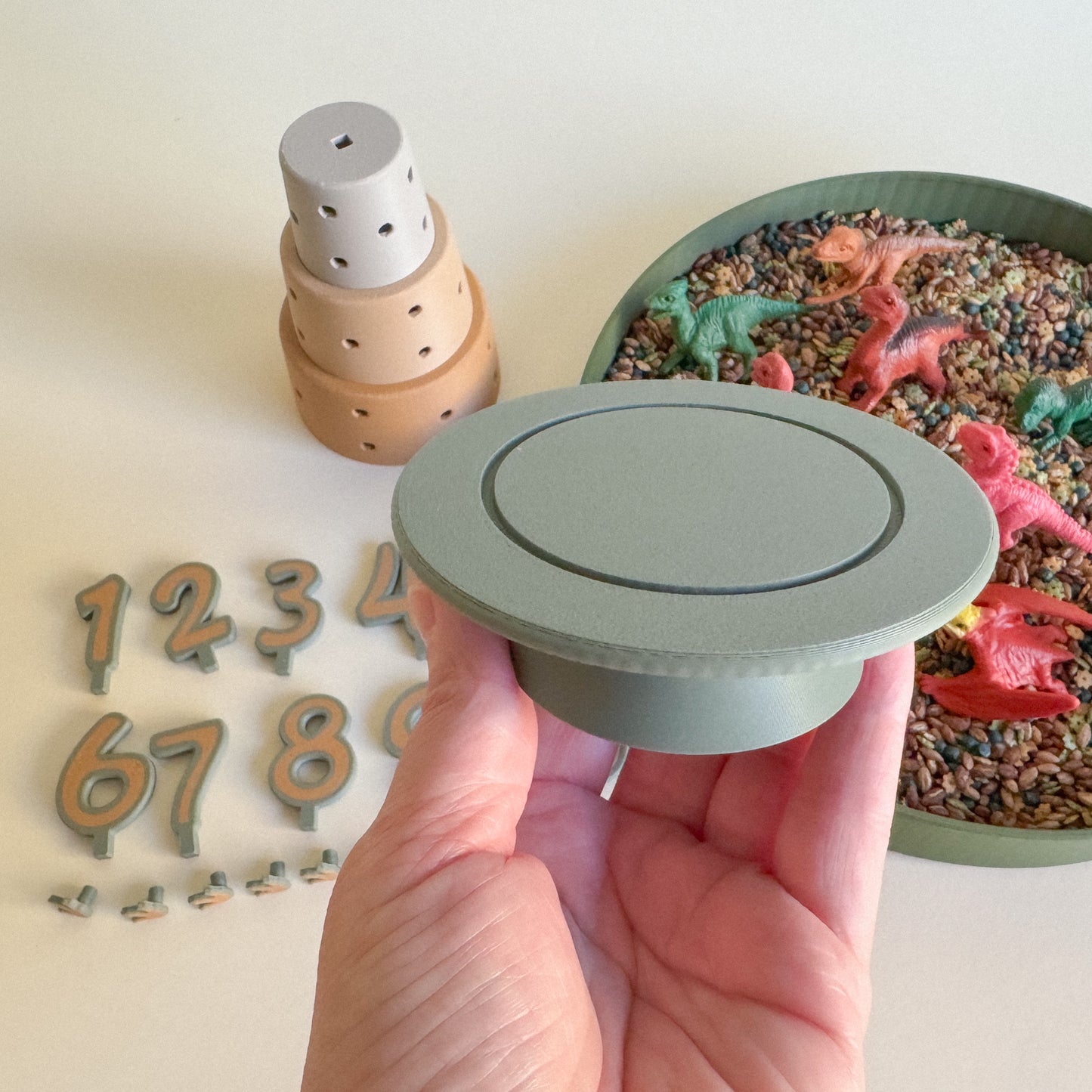 Cake Building and Decorating Set – Sensory Learning Through Play (3D-printed)