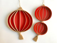 Load image into Gallery viewer, Chinese Lantern Bio Sensory Tray with movable Tassel
