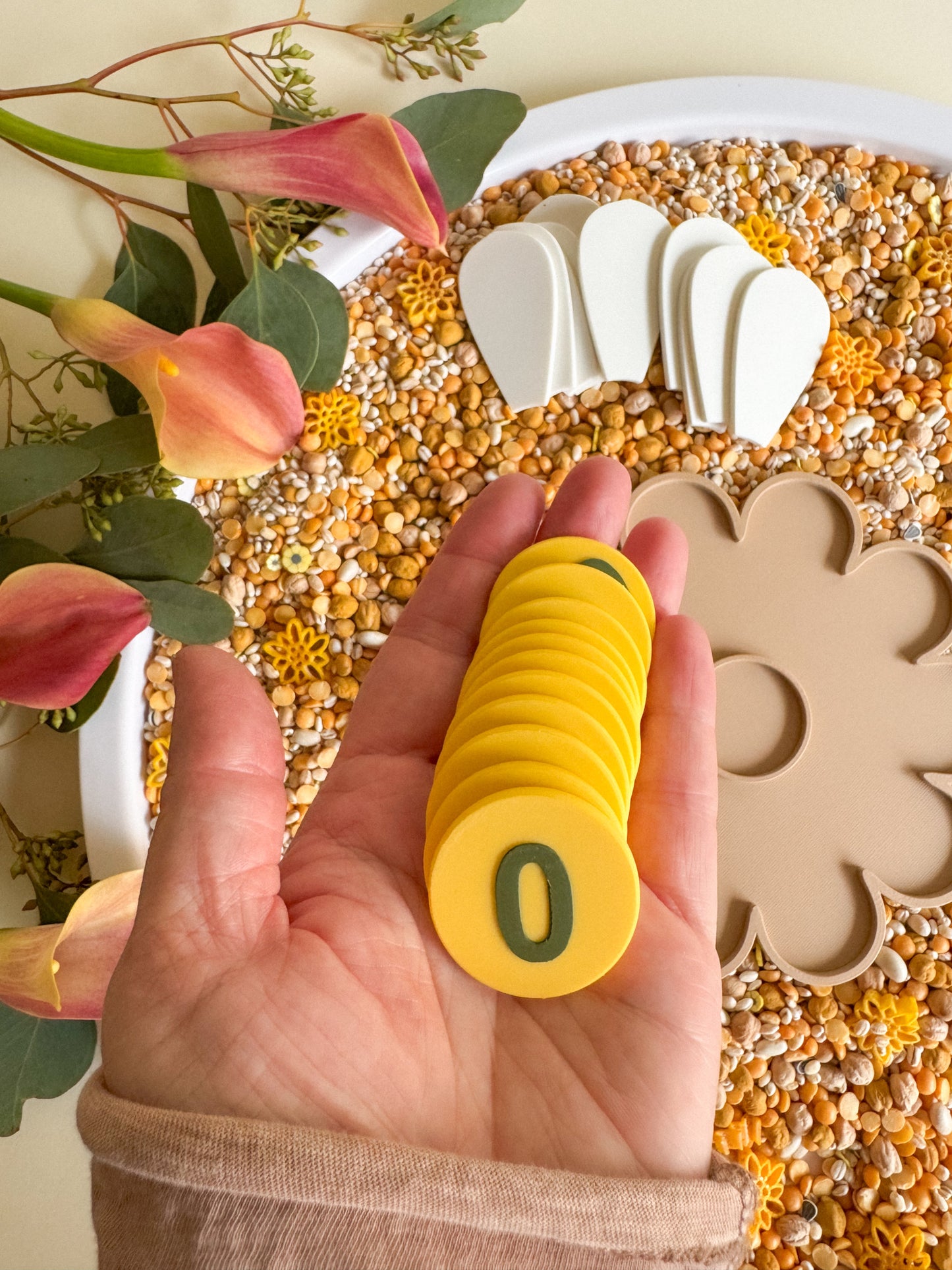 Counting Flower Petals Set, 3D-printed