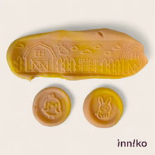 Load image into Gallery viewer, Farm-themed 2-in-1 Cube with Roller – A Twist on Classic Dough Play - by inniko