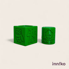 Load image into Gallery viewer, Forest-Themed 2-in-1 Cube with Roller – A Twist on Classic Dough Play - by inniko