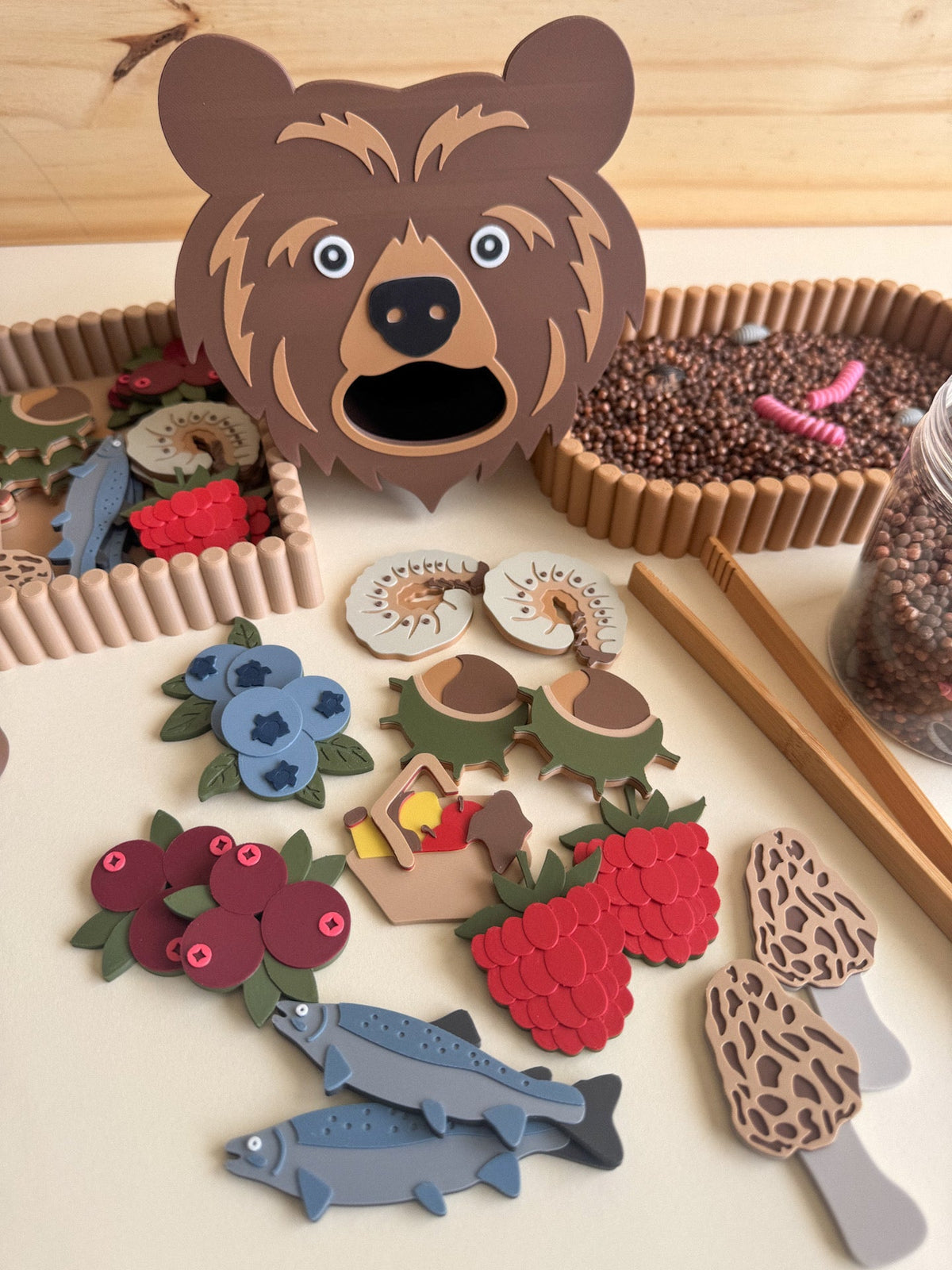 Feed the Hungry Bear - Ready to 3D Print STL and 3MF Digital Download