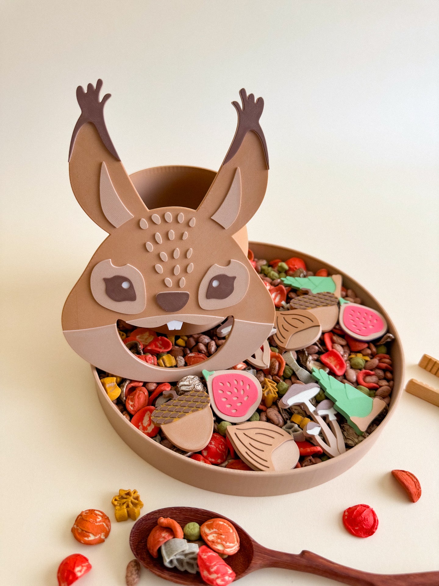 Feed the Hungry Squirrel - Ready to 3D Print STL and 3MF Digital Download