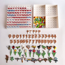 Load image into Gallery viewer, 2-in-1 Geoboard designed for creative learning, building, and play by WooBeWee