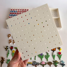 Load image into Gallery viewer, 2-in-1 Geoboard designed for creative learning, building, and play by WooBeWee