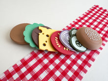 Load image into Gallery viewer, Little Chef’s Burger Bar, Sensory Play Collection, 3D-Printed with Hidden Magnets
