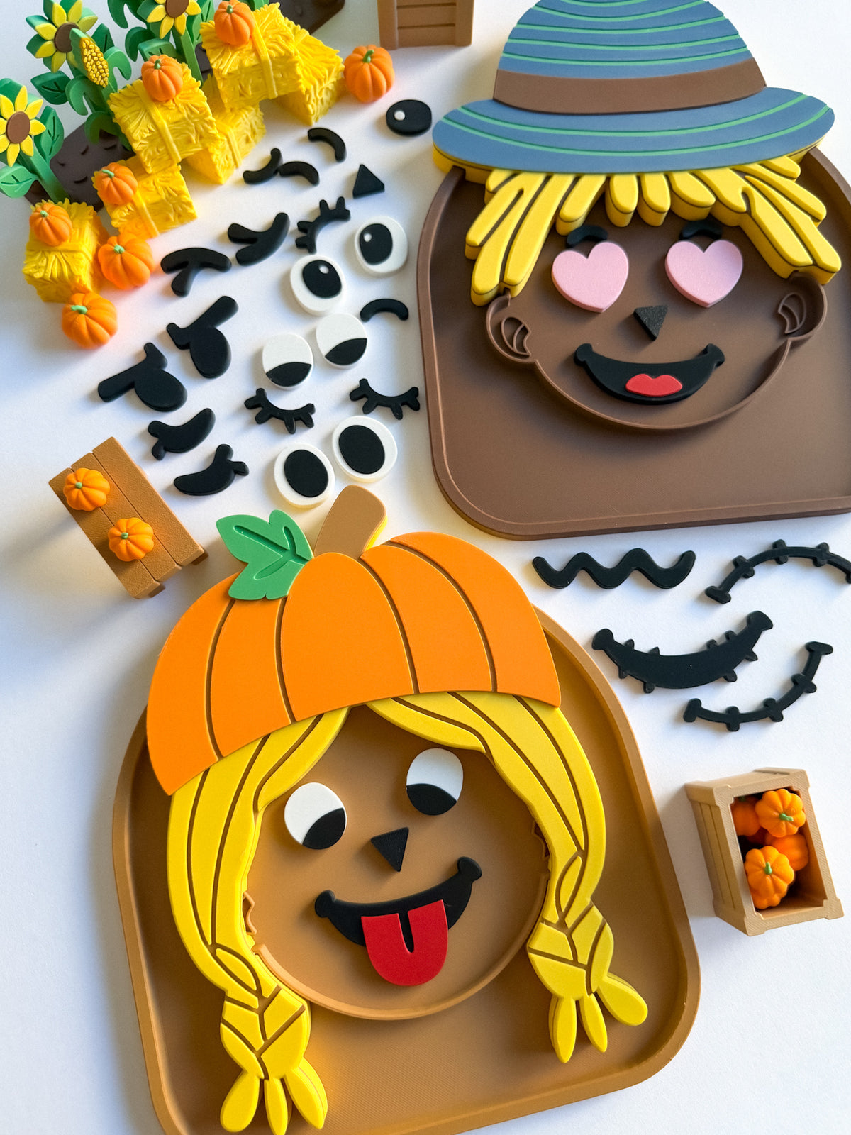 Kind Mind Faces – Dress Up & Feel - Ready to 3D Print STL and 3MF Digital Download