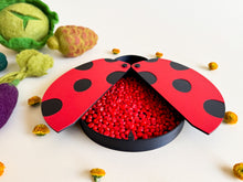 Load image into Gallery viewer, NEW - Ladybug Bio Sensory Play Tray with Moving Wings