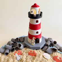 Load image into Gallery viewer, Coastal Lighthouse – 3D-printed Sensory Play Piece