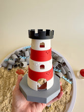 Load image into Gallery viewer, Coastal Lighthouse – 3D-printed Sensory Play Piece