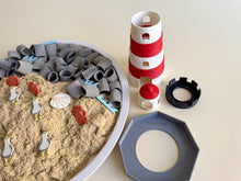 Load image into Gallery viewer, Coastal Lighthouse – 3D-printed Sensory Play Piece