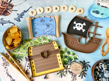Load image into Gallery viewer, Pirate-Themed Bio Trays for Sensory Play