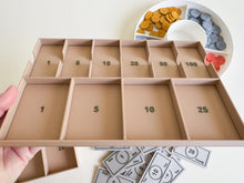Load image into Gallery viewer, Play Money Set for Kids, Learn, Save, and Play! (3D-Printed)