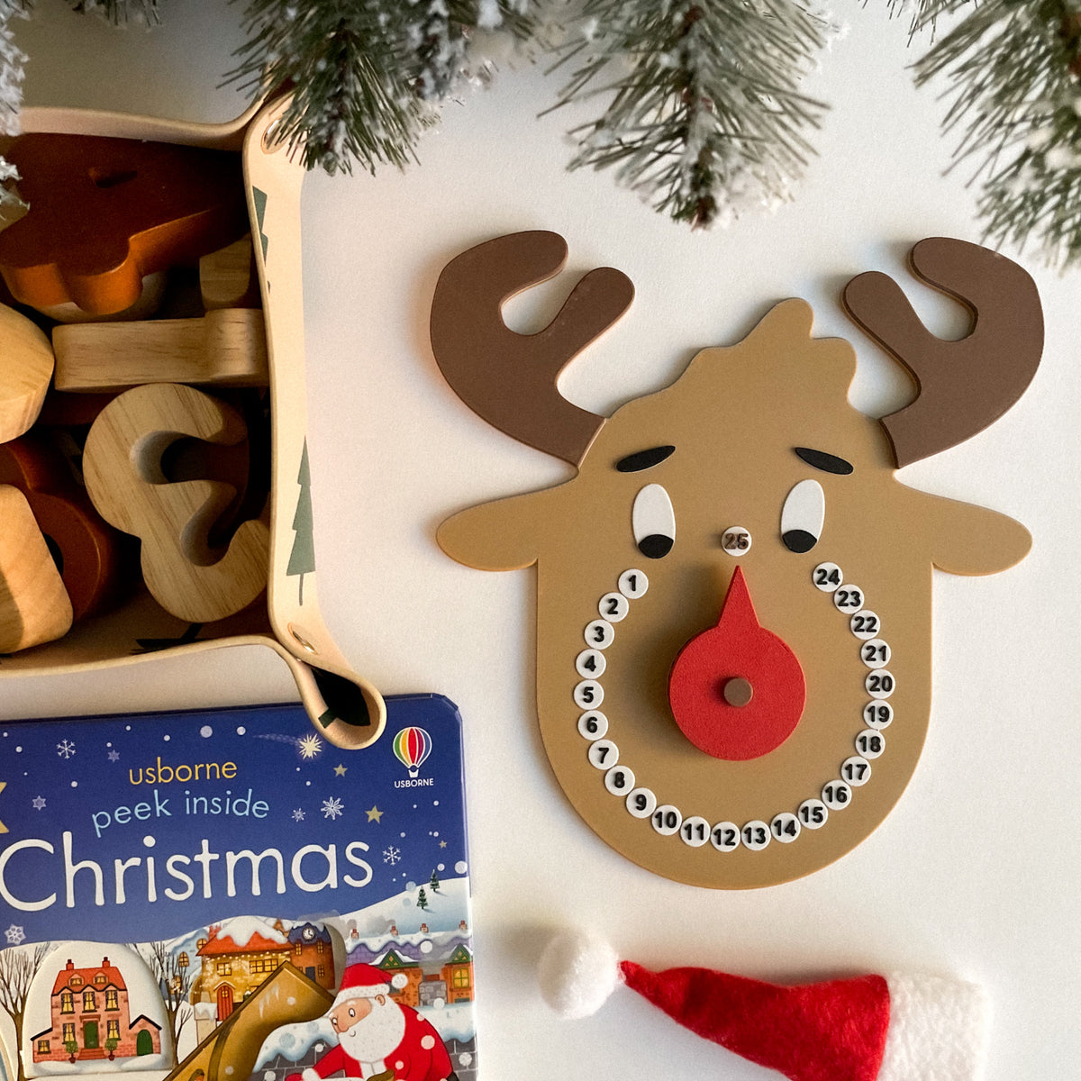 Red-Nosed Reindeer Counting Calendar