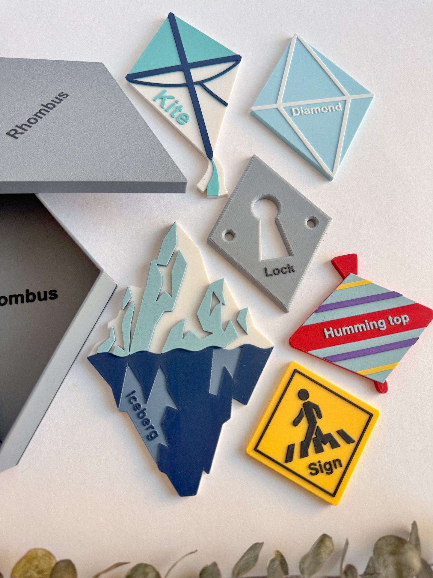 New Shape Boxes, Oval and Rhombus, Basic Shapes Learning Collection by WooBeWee™
