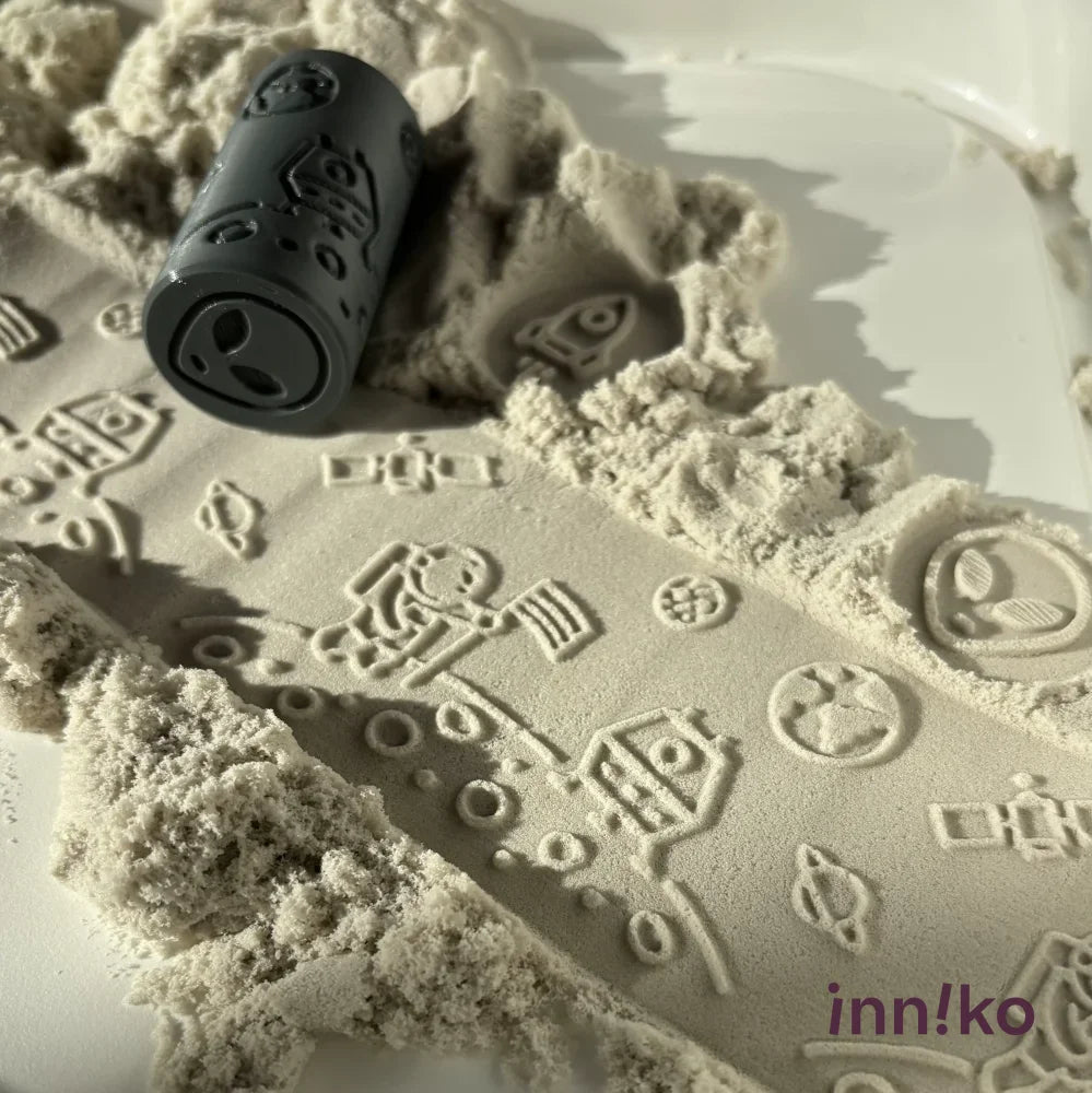 Space-Themed 2-in-1 Cube with Roller – A Twist on Classic Dough Play - by inniko