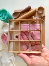 Load image into Gallery viewer, Tic Tac Toe: Cut, Stamp & Go, Playdough Cutter and Stamp set of 5