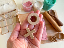 Load image into Gallery viewer, Tic Tac Toe: Cut, Stamp & Go, Playdough Cutter and Stamp set of 5