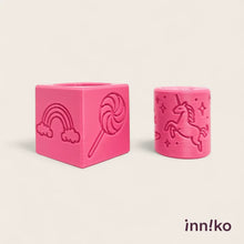 Load image into Gallery viewer, Unicorn-themed 2-in-1 Cube with Roller – A Twist on Classic Dough Play - by inniko