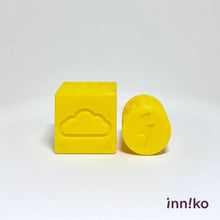 Load image into Gallery viewer, Weather-themed 2-in-1 Cube with Roller – A Twist on Classic Dough Play - by inniko