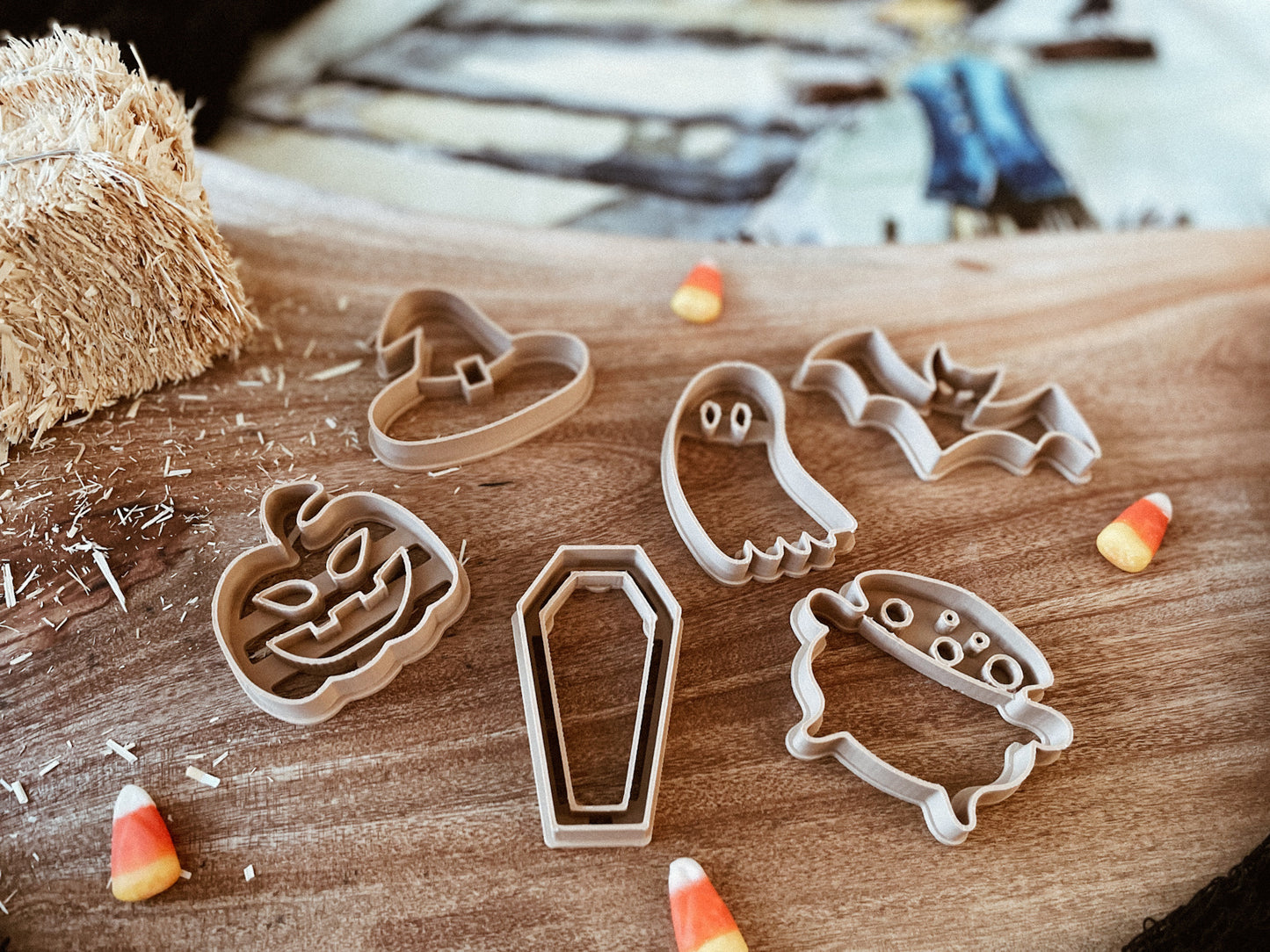 Spooky Halloween-themed Bio Dough Cutter set of 6
