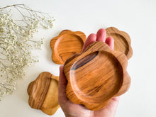 Load image into Gallery viewer, Olive Wood Flower Coaster
