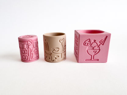 Sweet Treat Shop 3-in-1 Combo, Playdough Roller and Stamps by inniko