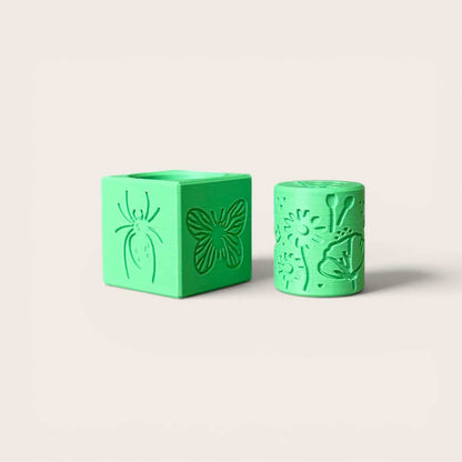 Bug-themed Playdough Roller and Stamps - A Twist on Classic Dough Play - by inniko