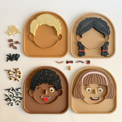 Kind Mind Faces — Create & Explore Feelings - Ready to 3D Print STL and 3MF Digital Download