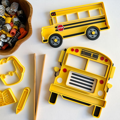 NEW - School Bus Bio Sensory Play Tray