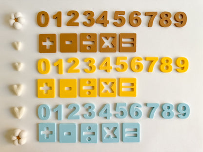 Eco-Friendly Number and Math Symbol Set