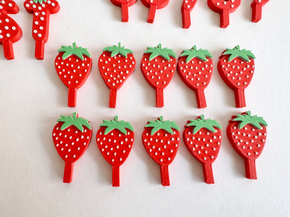 Strawberry Alphabet, Numbers and Loose Parts Set | Designed to use with our Geoboard