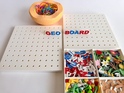 2-in-1 Geoboard designed for creative learning, building, and play by WooBeWee