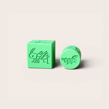 Bug-themed Playdough Roller and Stamps - A Twist on Classic Dough Play - by inniko