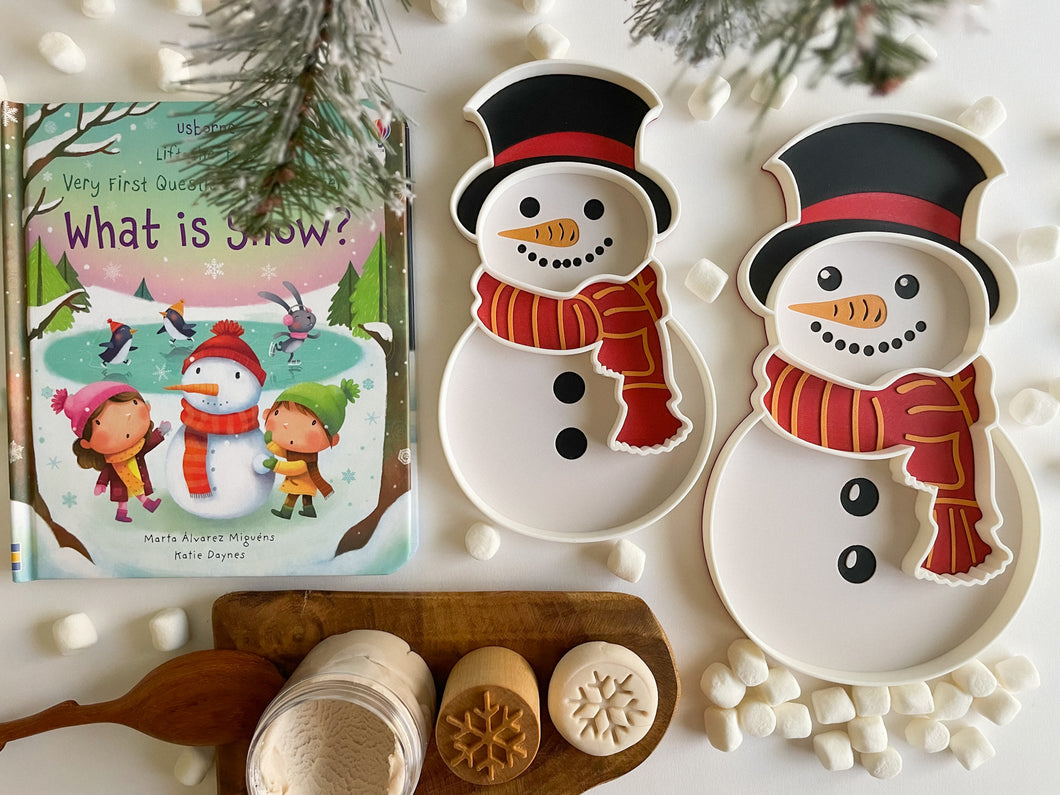 Fluffy the Snowman Bio Sensory Tray