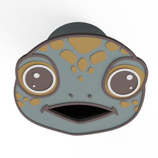 Feed the Hungry Turtle Ready to 3D Print STL and 3MF Digital Download