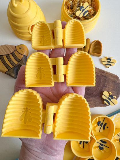 Busy Beehive Bio Mold, 3D-printed for Sensory Play (S, M, L)