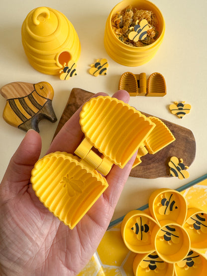 Busy Beehive Bio Mold, 3D-printed for Sensory Play (S, M, L)