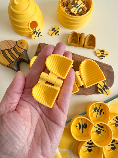 Busy Beehive Bio Mold, 3D-printed for Sensory Play (S, M, L)