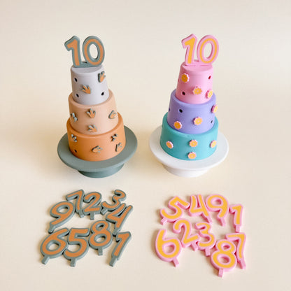 Cake Building and Decorating Set – Sensory Learning Through Play (3D-printed)