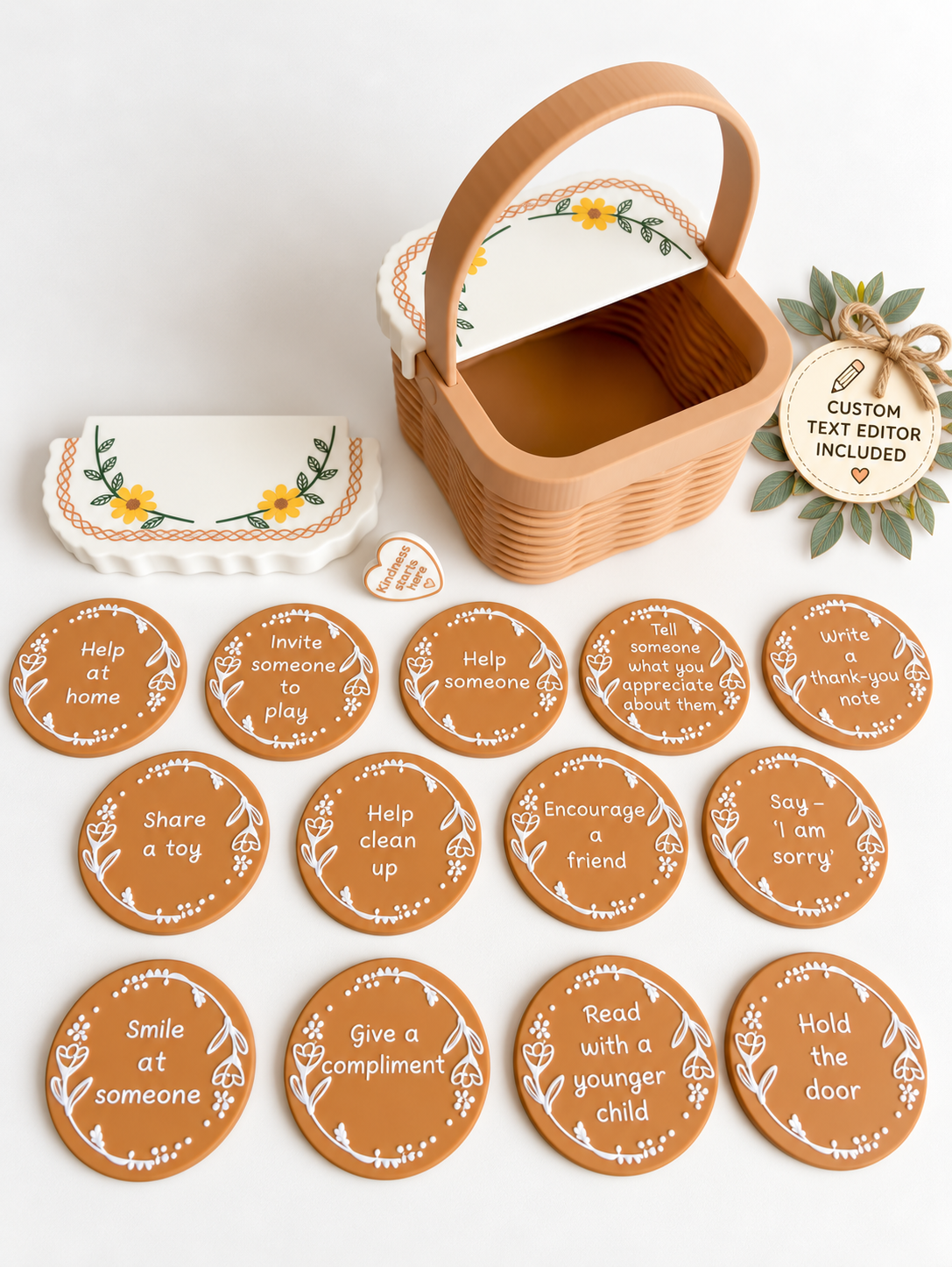 Kindness Basket - Ready to 3D Print STL and 3MF Digital Download