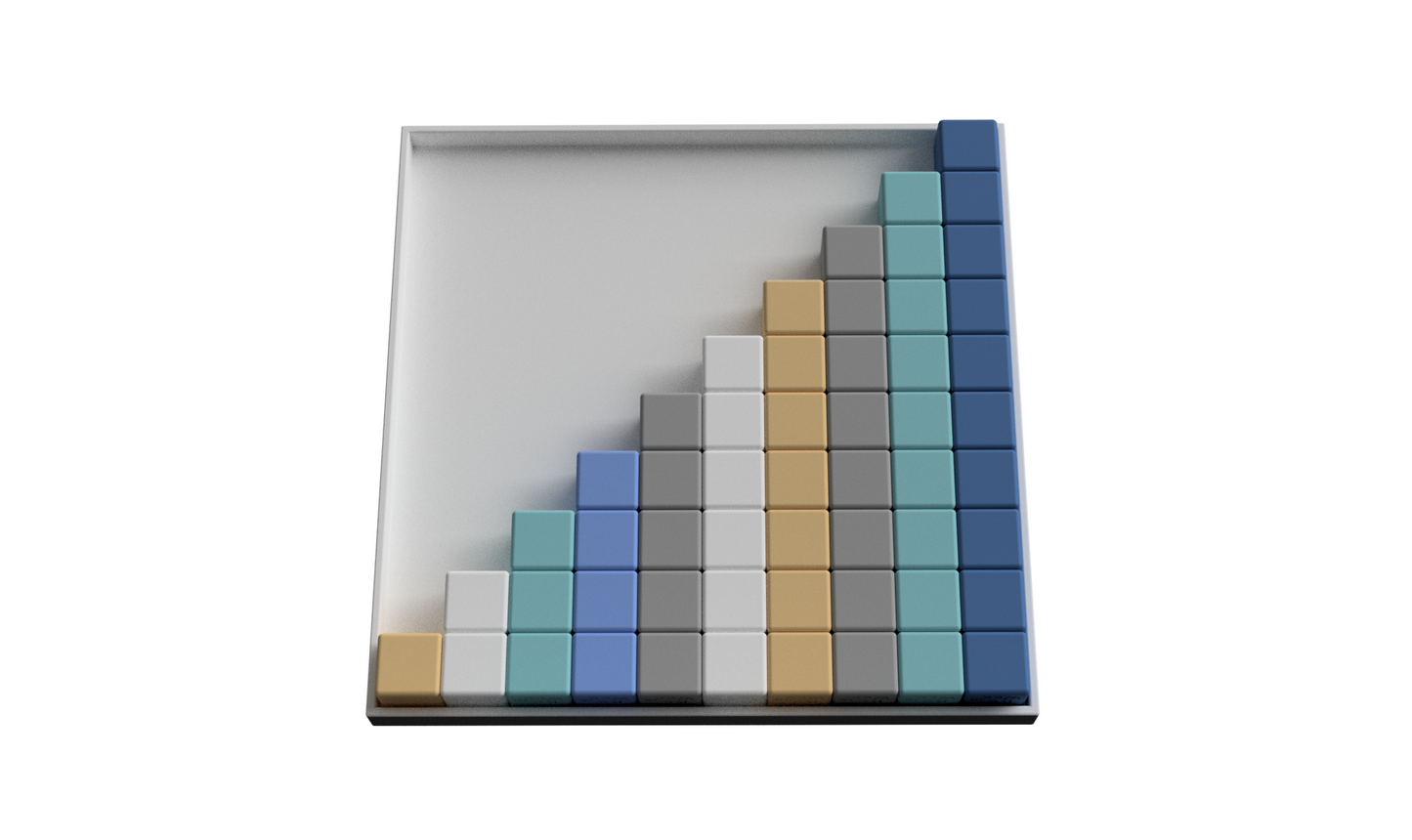 Montessori Counting Cube Towers & Activity Base - Ready to 3D Print STL and 3MF Digital Download