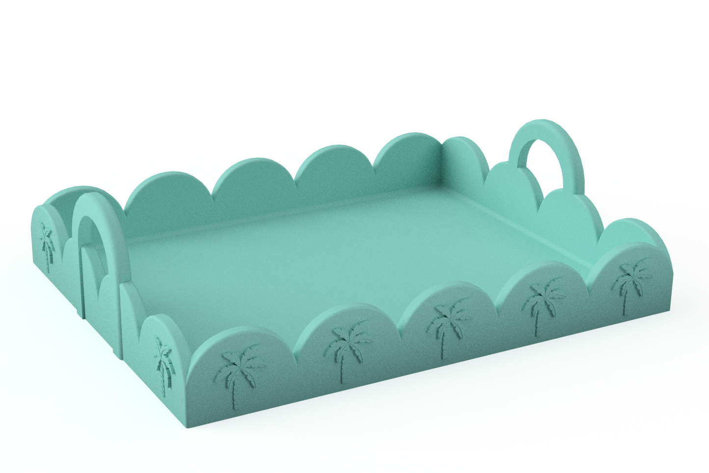Scallop Tray - Ready to 3D Print STL and 3MF Digital Download