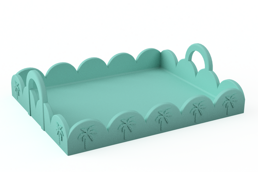 Scallop Tray - Ready to 3D Print STL and 3MF Digital Download
