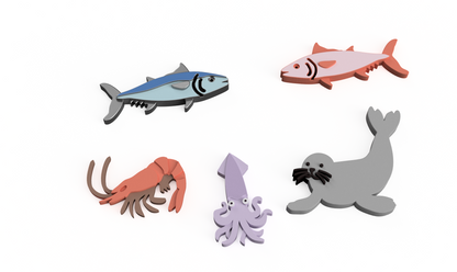 Feed the Hungry Shark Ready to 3D Print STL and 3MF Digital Download