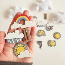 Load image into Gallery viewer, Little Sky Wanderers Weather Sensory Loose Parts
