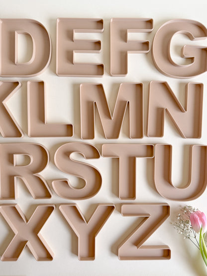 Uppercase Letter Bio Sensory Play Trays, 3d-printed