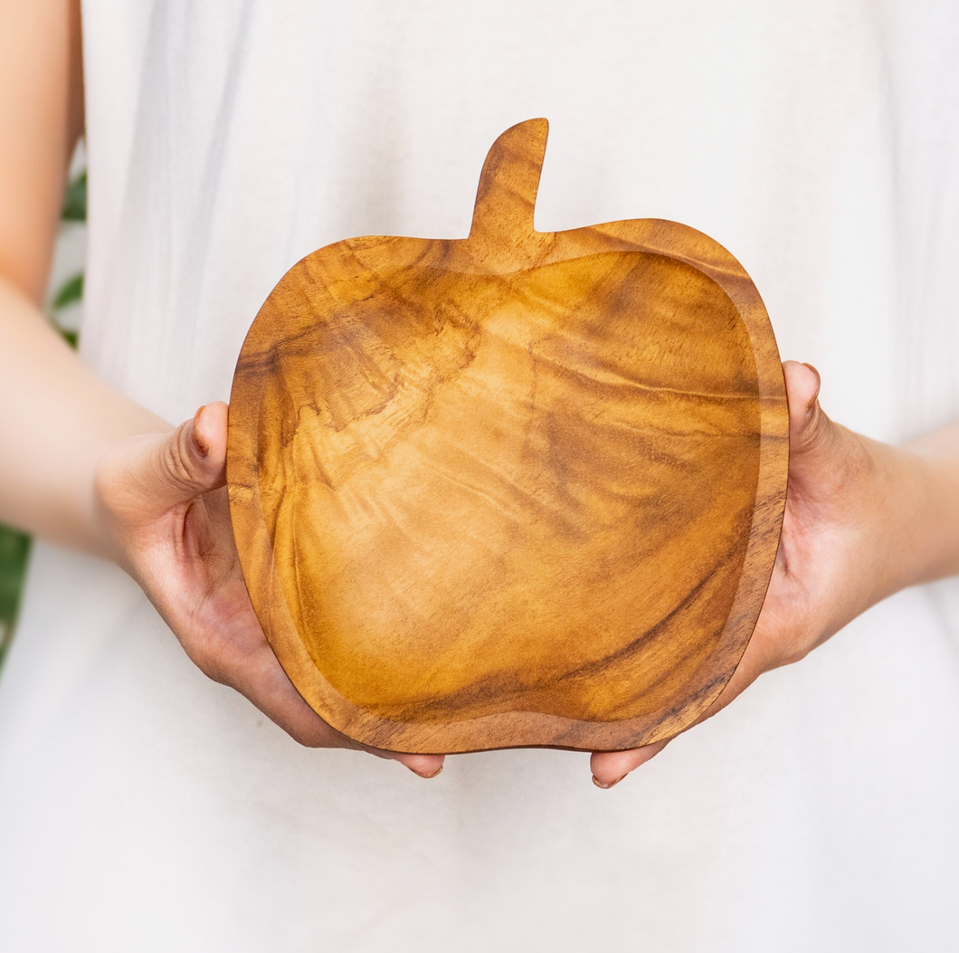 Apple Teak Wood Plate